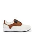 PRO ASE SPORT Golf Shoes (White Brown, UK Footwear Size System, Adult, Men, Numeric, Medium, 11)