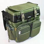 NGT Seat Box Seat Box Fishing Tackle Box with Canvas Backpack Cover