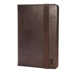 TORRO Case Compatible with iPad Mini 7/6 – Genuine Leather iPad Mini 7th/6th Generation (2024/2021) Cover with Stand Function, Apple Pencil Connectivity and Wake Sleep Function (Dark Brown)