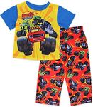 Blaze and The Monster Machines Toddler Boys 2 Piece Pajamas Set (2T, Red/Blue)