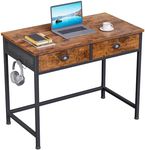 Furologee Computer Desk with 2 Fabr