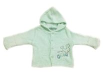 Bold N Elegant - Be Bold Inside & Elegant Outside Baby Boy's and Baby Girl's Fur Winter Wear Warm Jersey Soft Thick Full Sleeve Jacket with Hood (Sea Green, 0-6 Months)