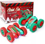 2-Pack Kids Remote Control Stunt Car - 2.4GHz High-Speed Rock Crawler, 360° Rotating 4WD Off-Road Double-Sided Spin and Tumble - Perfect Christmas Gift