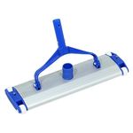 Swimming Pool Vacuum Head Brush 18 Inch, Cleaning Stick, Heavy Duty Aluminium Weighted Vacuum Head, Suction Sweeper for Maintaince Cleaning Kit Tool (White)
