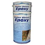 Damp Proof Epoxy Resin Water Based Paint for Garages, Walls, Basements and Tanks - 1L (Clear)