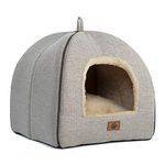 Cat Bed for Indoor Cats - Cat Cave Bed Cat House Cat Tent with Removable Washable Cushioned Pillow, Soft and Self Warming Kitten beds,Cat Beds & Furniture,Bunny Bed-Pet Bed