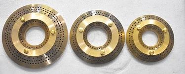 AST? Brass Burner Cap Set of 3 Suitable for All Faber Brand Manual Ignition Gas Stoves (1 Jumbo - 9.2 Cm, 1 Medium - 7.8 Cm, 1 Small - 6.8 Cm)