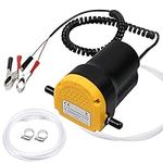 flintronic 12V/60W Oil Change Pump Extractor with Tubes, Oil/Diesel Fluid Extractor Pump, Oil Suction Pump, Changing Engine Oil Transfer Pump for Truck Rv Boat ATV Auto Car Motorbike