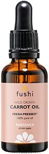 Fushi Carrot Oil 30ml Fresh-Pressed Rich in Beta Carotene Best for Sun Damage Skin, Parched Skin & Fine Lines, Vitamins A, B, C, D and E and essential fatty acids Manufactured in the UK