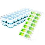 Ice Cube Trays 3 Pack, Silicone Eas