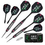 Viper Vanity Steel Tip Darts with Storage/Travel Case: Dart Bitch, 22 Grams