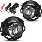 AUTOSAVER88 Fog Lights Compatible with 2005 2006 2007 2008 2009 2010 2011 2012 2013 2014 2015 Xterra & 2010-2019 Frontier Fog Lamps, with H11 12V 55W Bulbs,Wiring Harness and Switch