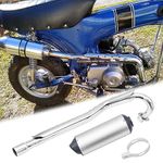 Wai Danie High Performance 38mm Muffler Exhaust Pipe kit Assembly fit 125cc 140cc 150cc PIT PRO Dirt Quad Bike ATV