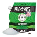 IMPRESA 2 lbs. Fly Salt for Fly Shooters – Made in the USA – Large Grain Salt for Fly Shooter - With Pouring Spout for Easy Loading – Non Caking