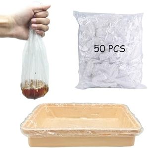 WEWAYKGJ 100 PCS Disposable Rabbit Cage Liner Plastic Guinea Pig Cage Bedding (Small)