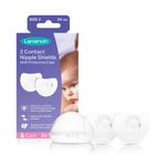 Lansinoh Contact Nipple Shields for Breastfeeding, 2 Nipple Shields (24mm) and Case