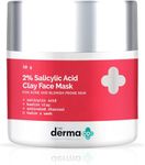 The Derma Co 2% Salicylic Acid Clay Face Mask for Men and Women for Acne & Blemish Prone Skin - 50 g(dermaco)