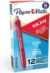 Paper Mate InkJoy 300RT Retractable Ballpoint Pens, Medium Point, Red, Box of 12 (1951258)