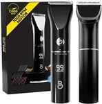 The Beard Club Beard Trimmer for Men - Electric Cordless Rechargeable Beard & Hair Trimmer - High Power 7000 RPM - 8 Color Guides 45 Unique Trim Lengths - Travel Lock