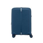 Samsonite Trolley Bag Spinner Suitcase for Travel | Varro 81 Cm Polypropylene Hardsided Extra Large Check-in Luggage Trolley Bag with Expandable Zip (Peacock Blue, 80 Cm)