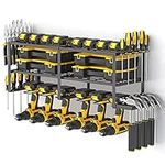 SPACECARE Power Tool Organizer- Power Drill Tool Holder- Heavy Duty Tool Shelf & Tool Rack with Compact Design-Floating Cordless Drill Holder 2 Pack 3 Layers- Power Storage Rack for 6 Drill Holders