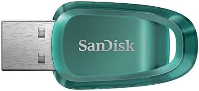 SanDisk Ultra Eco 256 Go Flash Drive, Clé USB 3.2, Vitesse de lecture jusqu'à 100 Mo/s Rescue Pro Deluxe Software, Une clé USB fabriquée avec plus de 70 % de plastique recyclé