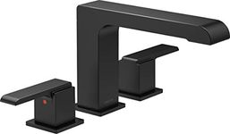 DELTA FAUCET T2767-BL Roman Tub Trim Deck-Mount Without Diverter, Matte Black