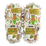 Mop Slippers Shoes, Unisex Cleaning House Slippers Spa Dusting Slippers M-L, Multi 8, Medium Size