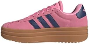 Adidas Womens VL Court Bold Sportswear, Bliss Pink/Dark Blue/Gold Metallic, 8