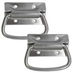 Seismic Audio - SARHW36-2 Pack of Chrome Surface Mount Chest Case Handles