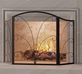 Kingson 3-Panel Arched Fireplace Sc