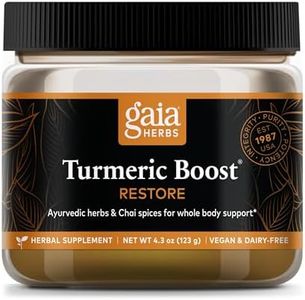 Gaia Herbs Turmeric Boost Restore - Turmeric Drink Mix Supporting a Healthy Response to Swelling in Adults - with Turmeric Curcumin, Black Pepper, Holy Basil & Ginger - 4.3 Ounces (21-Day Supply)