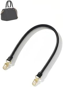 Replacement Leather Straps Fits Speedy Soft 25/30/35 Bags, Length 27.5 Inches, Comfortable Shoulder or Hand Carry Style(Black)