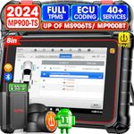 Autel MaxiPRO MP900TS, 2024 8in Level up of MaxiSYS MS906TS MP808S-TS MP900E, Same Full TPMS as MS906 Pro-TS, Pro ECU Coding, Bidirectional Control, 40+ Service, All System OBD2 Scanner, CAN FD&DOIP