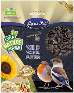 Lyra Pet® | 25 kg Sonnenblumenkerne Schwarz | Wildvogelfutter Ganzjährig | Ideal für Kleine Vögel | Vogelfutter für Gartenvögel | Mit Höchstem Ölgehalt | Spendet Energie im Sommer und Winter