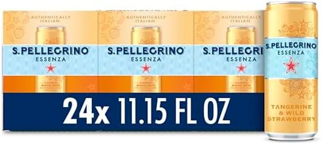 S.Pellegrino Essenza Tangerine Wild Strawberry Flavored Mineral Water with Natural CO2 Added