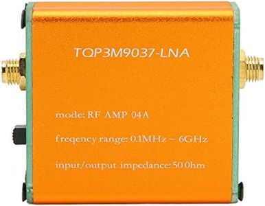 RF Amplifier Low Noise Amplifier, 0.1MHz-6GHz 20dB High Gain LNA RF Power Preamplifier Module (Shipped with Built in Battery)