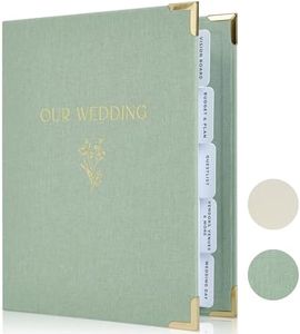 Schönes Hochzeitsplaner-Buch und Organizer – ein einzigartiger Leinenordner für die Braut, perfekt für die Planung Ihres großen Tages, ein außergewöhnliches Verlobungsgeschenk für frisch verlobte