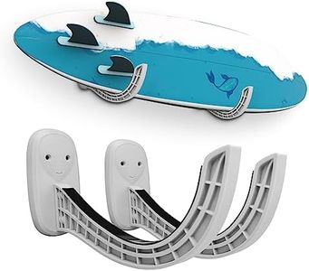 Rack per tavole da surf da parete | Supporto da parete per tavola da surf | Rack da parete per tavola da surf | Rack da parete per tavola da surf | Rack da surf per stoccaggio su tavola (grigio)