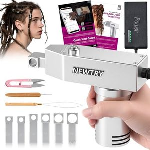 NEWTRY Dreadlocks Machine for Dreadlocks Extensions Creation with Multiple Tools 6/8/10/12/14/16mm