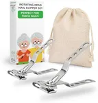 Healthy Seniors Nail Clippers Set, Easy Grip 360 Rotary Fingernail Clipper, Sharp Heavy Clippers for Thick Nails. Ideal for Diabetics or Seniors Suffering from Arthritis (2 Pieces) Not Available