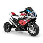 COSTWAY 3 Wheels Kids Electric Motorbike, 6V Battery Powered Ride on Motorcycle with Headlight and Music, Licensed BMW Ride on Toy for Boys Girls (Red)