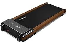 Redliro Walking Pad, Wood Under Desk Treadmill 300 lb Capacity Installation-Free for Home Office Use with Remote Control LED Display…