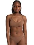 Capezio Seamless Clear Back Bra, Mocha, Small