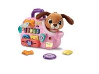 VTech Baby Cutie Puppy Carrier, Interactive Role-Play Toy with 6 Accessories, Light-up Buttons with Music, Sounds & Phrases, Gift for Babies 9, 18, 24 months +