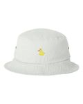 Go All Out One Size White Adult Yellow Duck Embroidered Bucket Cap Dad Hat