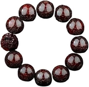 Jefuzh 保真印度小叶紫檀 Rosewood with small leaves Sandalwood Beads Bracelet 手串满金星老料佛珠男女款檀木念珠手链 H-891