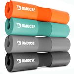 DMoose Fitness Barbell Pad - Hip Thrust Pad for Squats & Lunges - Relief Pressure from Neck, Shoulder & Lower Back - Non-Slip EVA Foam Squat Pad with Safety Straps - Gym Pad for Standard & Olympic Bar