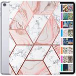 DuraSafe Cases for iPad Mini 3rd Mini 2nd Mini 1st 7.9 A1599 A1600 A1489 A1490 A1491 A1432 A1454 A1455 MGNV2HN/A MGNR2HN/A MD528HN/A Printed Slim Hard Shell Protective Stand Cover - Marble Pink