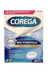 Corega- Whitening Dental Cleaning Tablets, 30pcs, Bio Formula Soluble Tablets, for Cleaning Dentures, (Pack of 1)